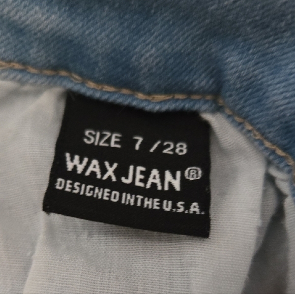 Wax Jean Light Blue Ripped Skinny Jeans - Picture 2 of 3